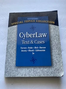 CyberLaw: Text und Hüllen - Taschenbuch, von Ferrera Gerald R.; Reder - akzeptabel - Bild 1 von 5