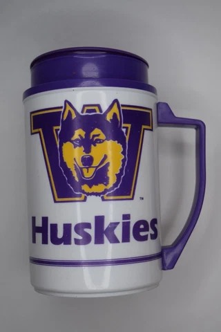 Vintage University of Washington Huskies 22oz Thermo Mug Cover