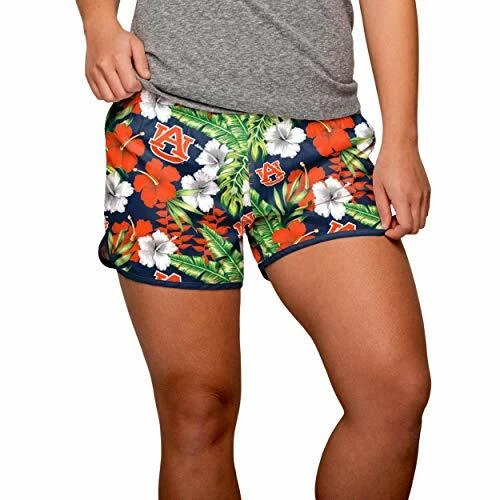 Pantalones cortos florales FOCO NCAA para mujer color castaño rojizo brisa tropical Foto 1 de 1