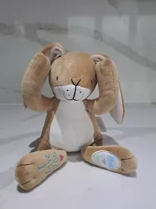 Adivina cuánto te amo Peekaboo gran liebre marrón nuez juguete de felpa suave Divina - Imagen 1 de 13