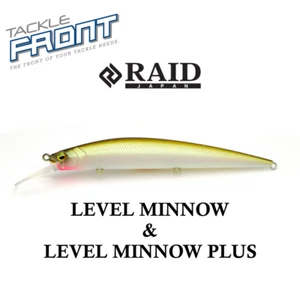 RAID JAPAN - LEVEL MINNOW & LEVEL MINNOW PLUS ~ JDM MINNOW FISHING LURE - Picture 1 of 7