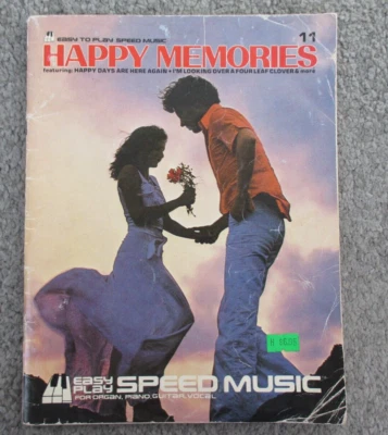 Easy Play Speed Music Happy Memories Book 11 Piano Guitar Vocal Sheet Music - Image 1 of 4
