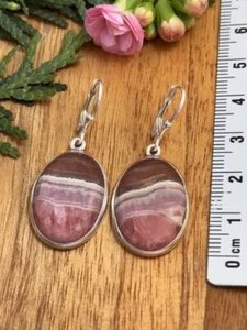 Rhodochrosite Earrings - Picture 1 of 1