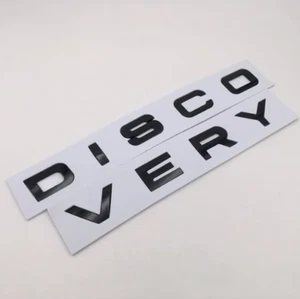 ☆ DISCOVERY Land Rover Noir Brillant Sticker Autocollant Voiture Embleme NEUF ☆ - Imagen 1 de 1