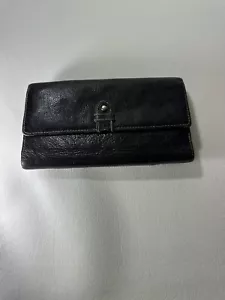 Geldbörse Buxton Braun Leder Clutch Organizer Portemonnaie Münzbörse Scheckbuch - Bild 1 von 6