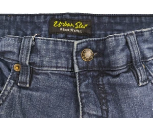 Urban Star Blue Denim Jeans Mens 34x29 Straight Leg Modern Fit Stretch - Picture 1 of 11