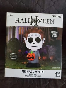 Decoración Gemmy Michael Meyers Halloween II 3,5 ft inflable 2022 - Imagen 1 de 4