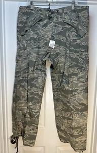 APECS Air Force Tiger Stripe Camo Trousers All Purpose Environmental Large Short - Picture 1 of 9