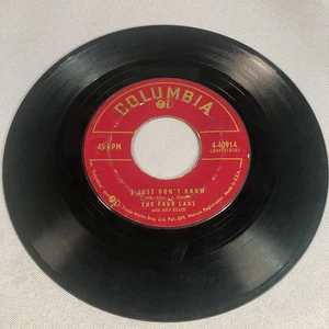 The Four Lads I Just Dont Know / Golly 7" Vinyl 45 Columbia Records 4-40914 - Bild 1 von 2
