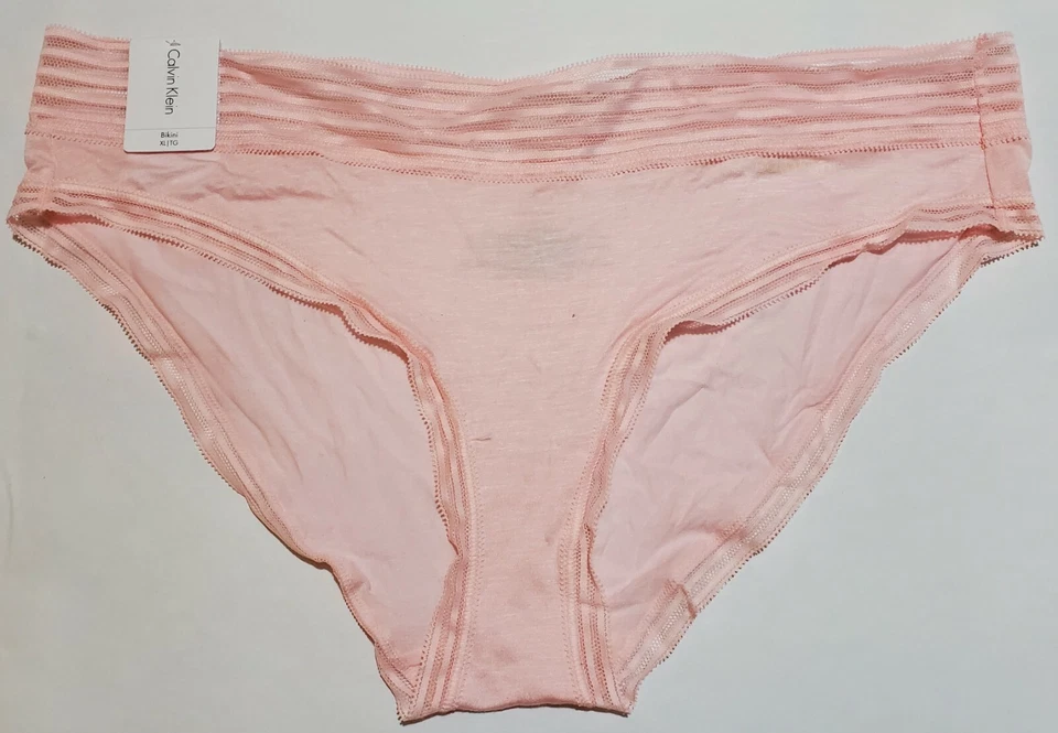 NUEVO CON ETIQUETAS Calvin Klein Mujer Ultra Suave Modal Bikini Ropa Interior QD3671 S XL Foto 1 de 1