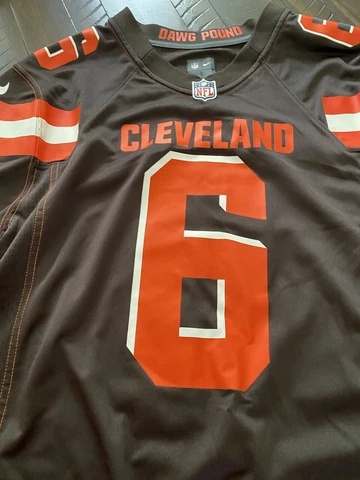 Nike NFL Cleveland Browns #6 Baker Mayfield Jersey Men's sz L Cover