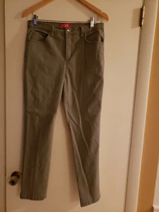 Women Gloria Vanderbilt Green Stretch Studs Embellished Mandy Jeans 10 Short - Picture 1 of 8
