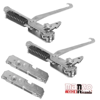 NARDI STAR DE LONGHI JOLLYNOX COPPIA CERNIERA E PORTARULLINI PER SPORTELLO PORTA LEGGERA FORNO NARDI STAR