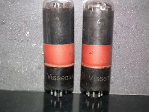 Platinum Matched Pair 6M6G Visseaux France EL33 Used Tested NOS 37mA - Picture 1 of 8
