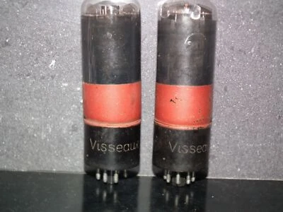 Par Platino Emparejado 6M6G Visseaux Francia EL33 Usado Probado NOS 37mA Foto 1 de 4