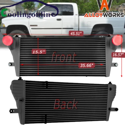 CHARGE AIR COOLER INTERCOOLER FIT 1994-2002 95 96 97 98 DODGE RAM 2500 3500 5.9L - Image 1 of 4