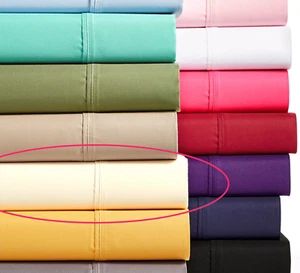LUXURY 900 THREAD COUNT FULL SHEET SET IVORY MSRP $150 NEW IN PACKAGE - Picture 1 of 1