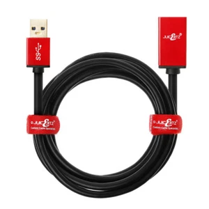 JuicEBitz® męski na żeński USB 3.0 przedłużacz ładowarka danych przewód transferowy - Zdjęcie 1 z 12