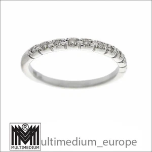 Memory 585 Weißgold Freundschafts Ring Diamanten white gold diamonds 14ct Gr55 - Picture 1 of 4