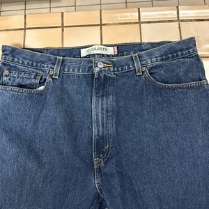 Pantalones de mezclilla azules de corte regular Levis 505 para hombre talla 40 x 30 - Imagen 1 de 8