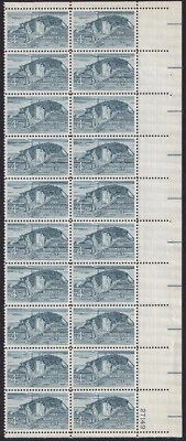 Scott #1198 Homestead Act Plate Block of 4 Stamps - MNH P#27149 - Image 1 of 2