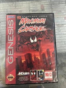 Spider-Man Venom: Maximum Carnage Sega Genesis con manual - Imagen 1 de 6