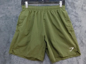 Gymshark pantaloncino uomo medio verde oliva sportivo leggero coulisse tasche - Foto 1 di 12