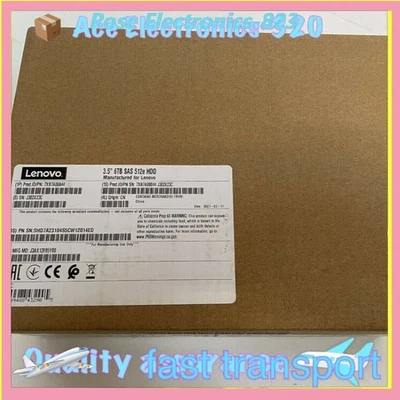 7XB7A00044 Lenovo 00YK033 ThinkSystem 3.5" 6TB 7.2K SAS 12Gb Hot Swap 512e HDD - Image 1 of 4