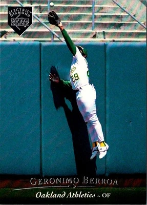 1995 Upper Deck Electric Diamond Gold Geronimo Berroa #29 Oakland Athletics - Image 1 of 2