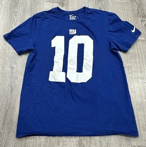 Nike New York Giants TShirt Youth Large Blue Athletic Fit NFL Eli Manning TShirt - Picture 1 of 8
