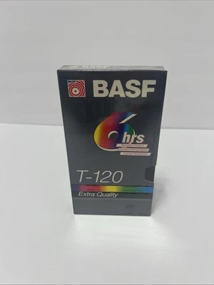 NEW Blank VHS Video Tape BASF T-120 Extra Quality 6 Hrs SEALED Recordable Media - Image 1 of 4