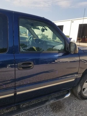 04 2004 CHEVY SILVERADO 1500 LT DOOR FRONT RIGHT PASSENGER BLUE EXT CAB Foto 1 de 4