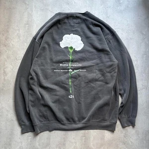 A24 Priscilla Sweatshirt Movie Sofia Coppola Size XL Carnation Logo Gray Fleece - Picture 1 of 10