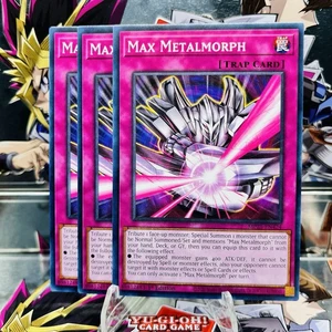 3x Yugioh Playset Max Metalmorph MP25-EN424 Common 1st Ed Near Mint - Picture 1 of 1