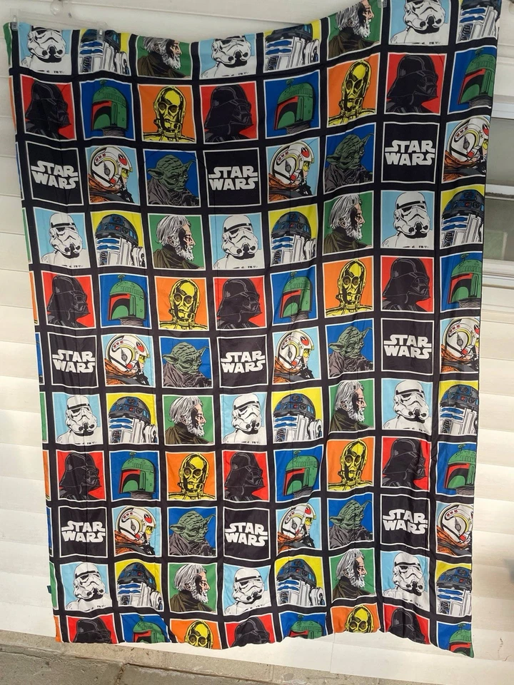 Star Wars Twin Bed Comforter Microfiber Boba Yoda Empire 60” X 84” Twin PS260 - Image 1 of 4