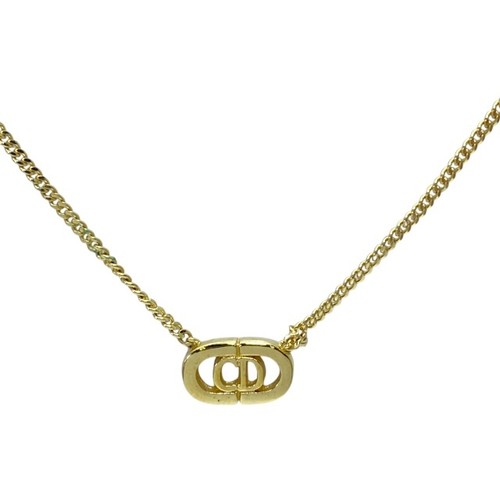 Collana Christian Dior logo CD GP oro #182