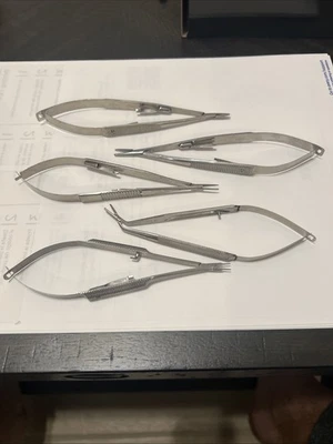 Lote de 5 controladores de sutura oftálmica - Stephens, Storz, Rhein, modelos mixtos Foto 1 de 4