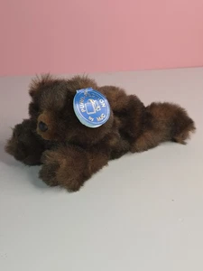 Purr-Fection by MJC Mini Minky Brown Bear 9" Plush Stuffed Animal Toy 1992 NWT - Picture 1 of 7