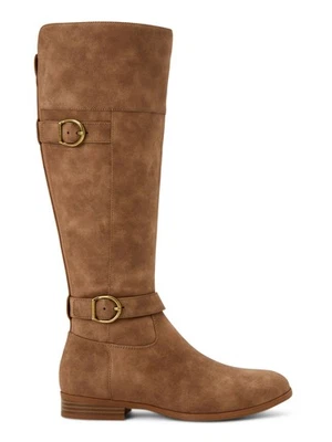 STYLE & COMPANY Mujer Beige Puntera Almendra Tacón Apilado Cremallera Botas 6.5 Foto 1 de 4