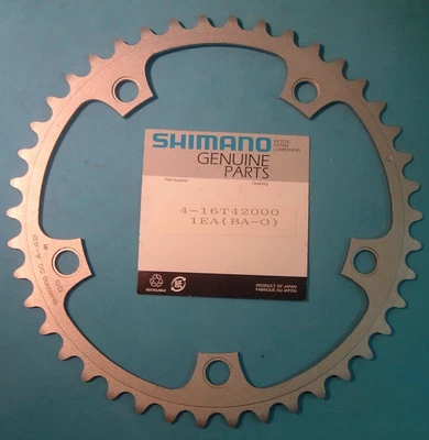 Shimano Ultegra FC-6500 A-42T x130BCD Road Chainring-NEW/NOS 2x9-Spd- Mint-NIB - Image 1 of 4