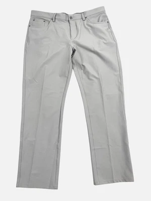 Брюки мужские Greg Norman 36x30 серые прямые штанины функциональный пояс 5 карманов - Изображение 1 из 4