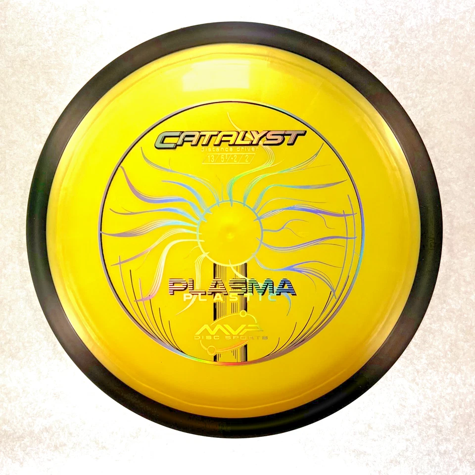 NUEVO DISCO GOLF MVP PLASMA CATALIZADOR DISTANCIA COMPRENSIBLE DRIVER 174g AMARILLO Foto 1 de 1
