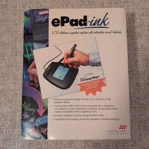 Interlink ePadLink ePad-ink VP9615 Signature Capture Reader Pad sin usar caja abierta - Imagen 1 de 6