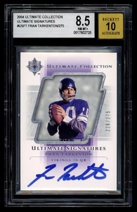 2004 Ultimate Collection Fran Tarkenton On Card Autograph Auto BGS 8.5/10 HOF - Picture 1 of 2