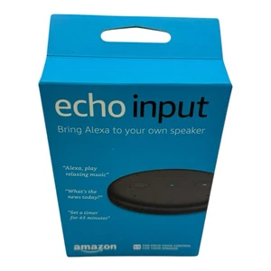 Echo Input Amazon Voice Control Speakers Bring Alexa To Your Speaker- Black NEW - Picture 1 of 4