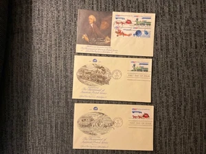 Set Of 5 First Day Of Issue US 10 cent 200 years of Postal Service 1975 & cachet - Picture 1 of 4