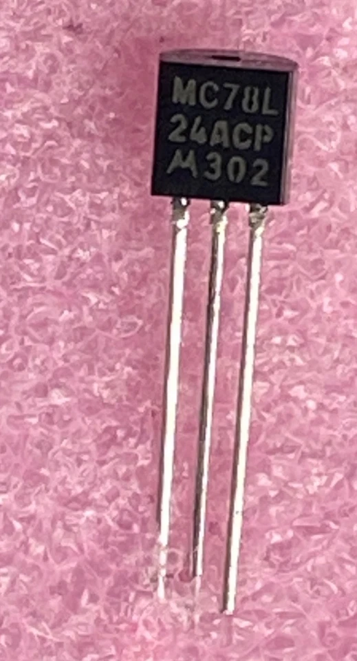 Motorola MC78L24ACP linear 24vdc fixed regulator  100ma  TO-92 - Image 1 of 1
