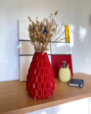 Wavy Vase - Trocken Blumen- Design Vase - Büro-Office-Wohnzimmer Deko- Modern - Bild 1 von 4