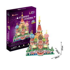 Cubic Fun - 3D Puzzle St.Basil's Cathedral Basilius Cathedral Moscow LED