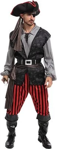 Disfraz pirata para hombre adulto Syncfuns para fiesta de Halloween - Imagen 1 de 7